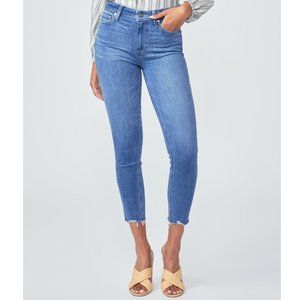 PAIGE Hoxton Crop Skinny Jeans in Addler Blue